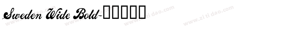 Sweden Wide Bold字体转换